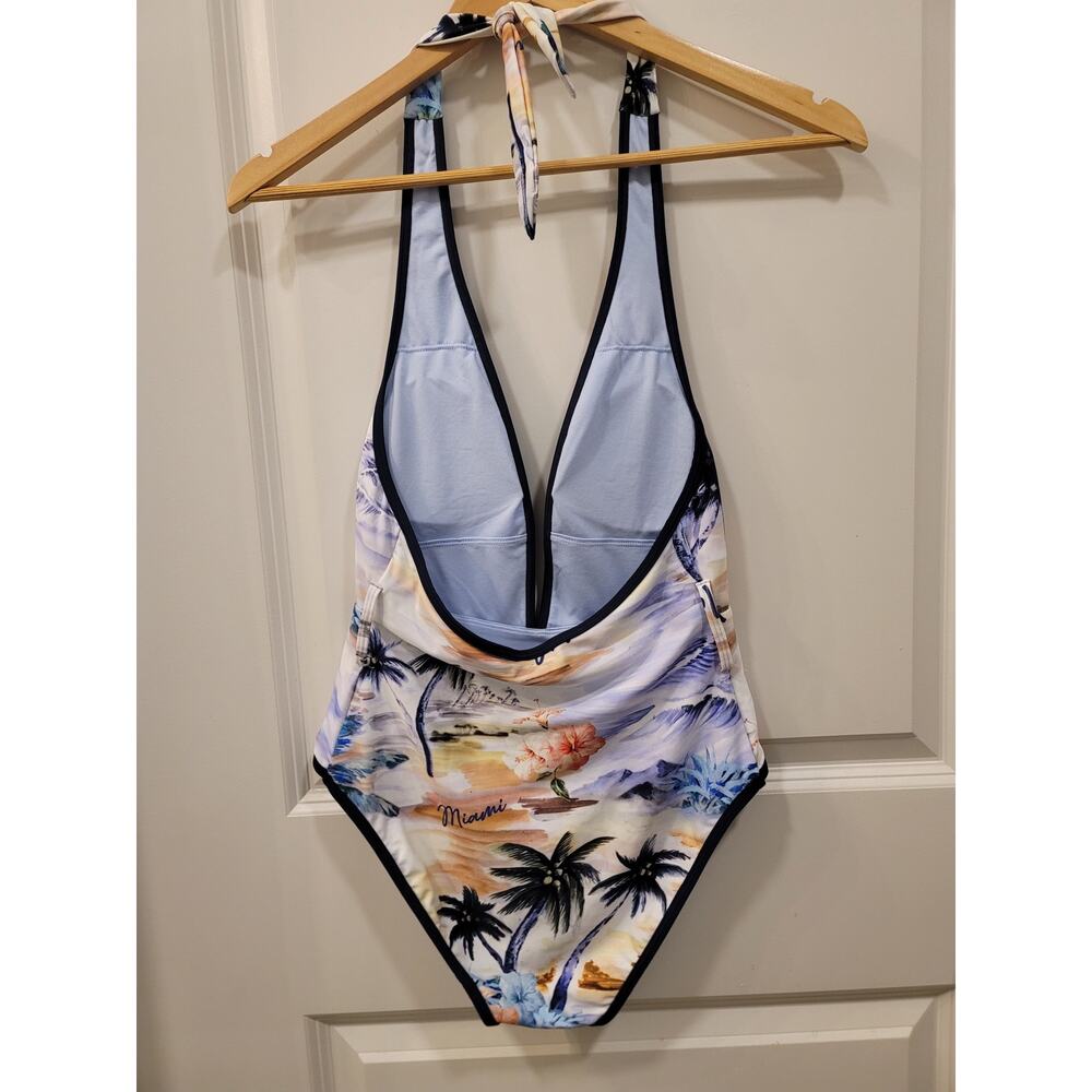 River Island Halter One Piece Swimsuit - Picture 3 of 9